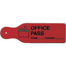 Reusable Paddle Passes Office Pass Demco Com