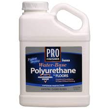 pro finisher 1 gal clear gloss water based polyurethane for floors 4 pack