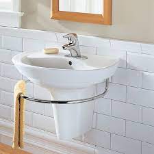 U Shaped Semi Pedestal Bathroom Sink