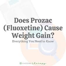 does taking prozac cause weight gain
