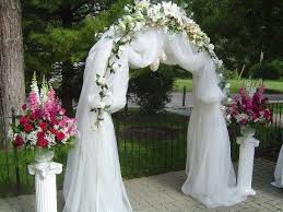 undefined wedding arch tulle arch