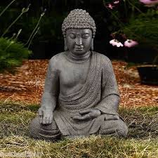 Meditating Buddha Statue Outdoor Zen Ga