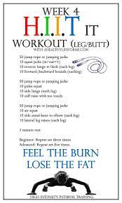 hiit workout week 1 a healthy life for me