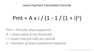 how to calculate a lease payment
