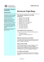 Caap 233 1 0 Electronic Flight Bags