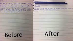 Luckily, it is possible to improve your handwriting. English Teacher Was Always Telling Me To Improve My Handwriting I M Still Working On It But Here Is A Comparison Penmanshipporn