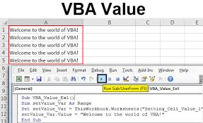 Vba Value How To Use Excel Vba Value Function