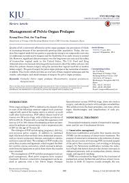 pdf management of pelvic organ prolapse