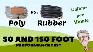gpm garden hose test rubber hose vs