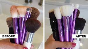 make your own makeup brush cleaner at