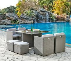 outdoor rattan furniture cube for