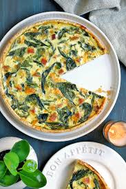 spinach ham and cheese quiche two of