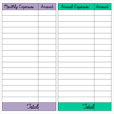 Budget Sheet Template 7 Free Samples Examples Format