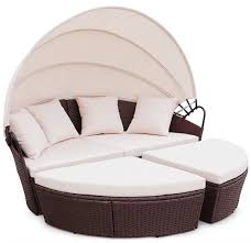 day bed canopy furniture wicker set