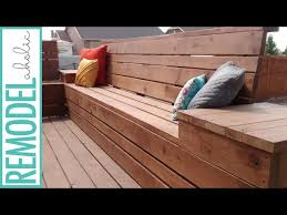 How To Build Space Saving Deck Benches