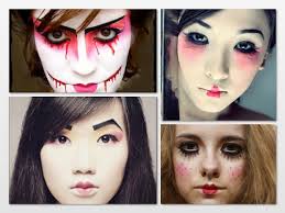 scary geisha halloween hair makeup