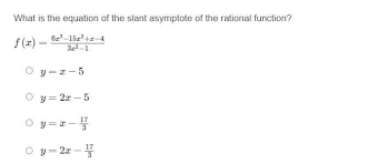 equation of the slant asymptote