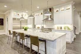 kitchen with new granite countertops