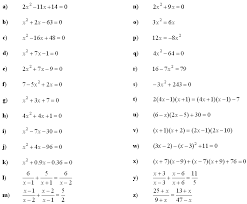 Quadratic Equations And Inequalities
