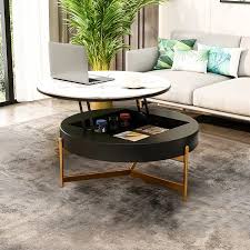 Round Lift Top Coffee Table With