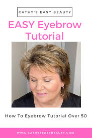 eyebrow makeup tutorial cathy over 50