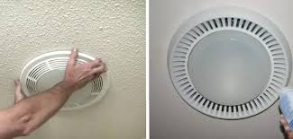 remove round bathroom fan light cover