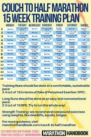 half marathon training plan database