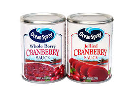 cranberry sauce cans have upside down