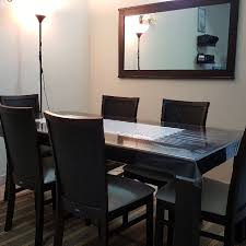 Dining Table 6 Chairs Wall Mirror