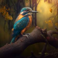 beautiful bird sitting on the tree