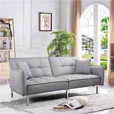 Living Room Recliner Couch Sofa Grey