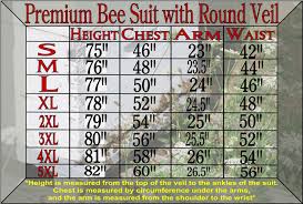 Premium Bee Suit Size Chart Lappes Bee Supply