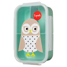 3 Sprouts Lunch Bento Box Owl Tiny