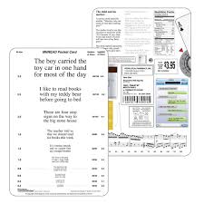 Mnread Pocket Card Acuity Charts Bernell Corporation