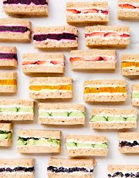 Serve finger foods as salads, entrees and desserts. Easy Tea Sandwiches With Savory And Sweet Fillings Martha Stewart