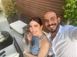 نسرين طافش تنشر صورا مع زوجها وتشكر جمهورها على التهنئة والمباركة - اليوم  السابع