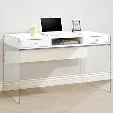 Our contemporary writing desks come in a wide range of designs made of various materials like glass, wood, combination of wood and metal, among others. Contemporary Modern Style Glass Home Office Glossy White Computer Writing Desk With Drawers On Sale Overstock 12016422