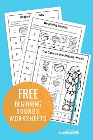 free beginning sounds worksheets pdf