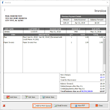 Printing Subscriber Invoices Receipts Or Statements Visp