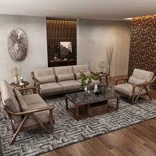 6 seater wood luxury sofa set at rs