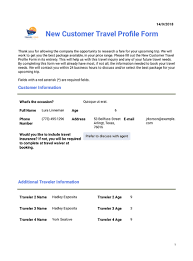 Christmas time is here and after you've shelled out money for gifts, food, and decorations, you're probably ready to stop spending money. Customer Travel Plan Pdf Templates Jotform