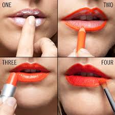 4 steps to a neon orange lip beauty