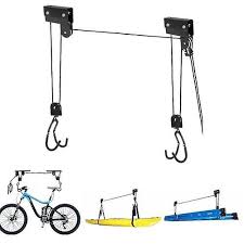 bicycle hoist garage storage bike lift