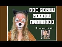 red panda makeup in memory of mel