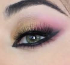 barbie makeup pink gold smokey eye