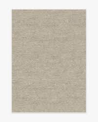melange solid light grey tufted rug