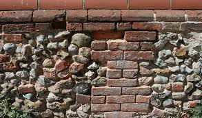 Flint Stone Walls With Regular Mortar