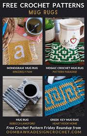 mug rug crochet patterns oombawka