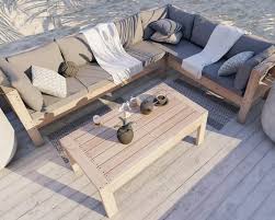 Diy Plans Outdoor Sectional And Coffee