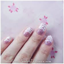 lace french tips nail art tutorial